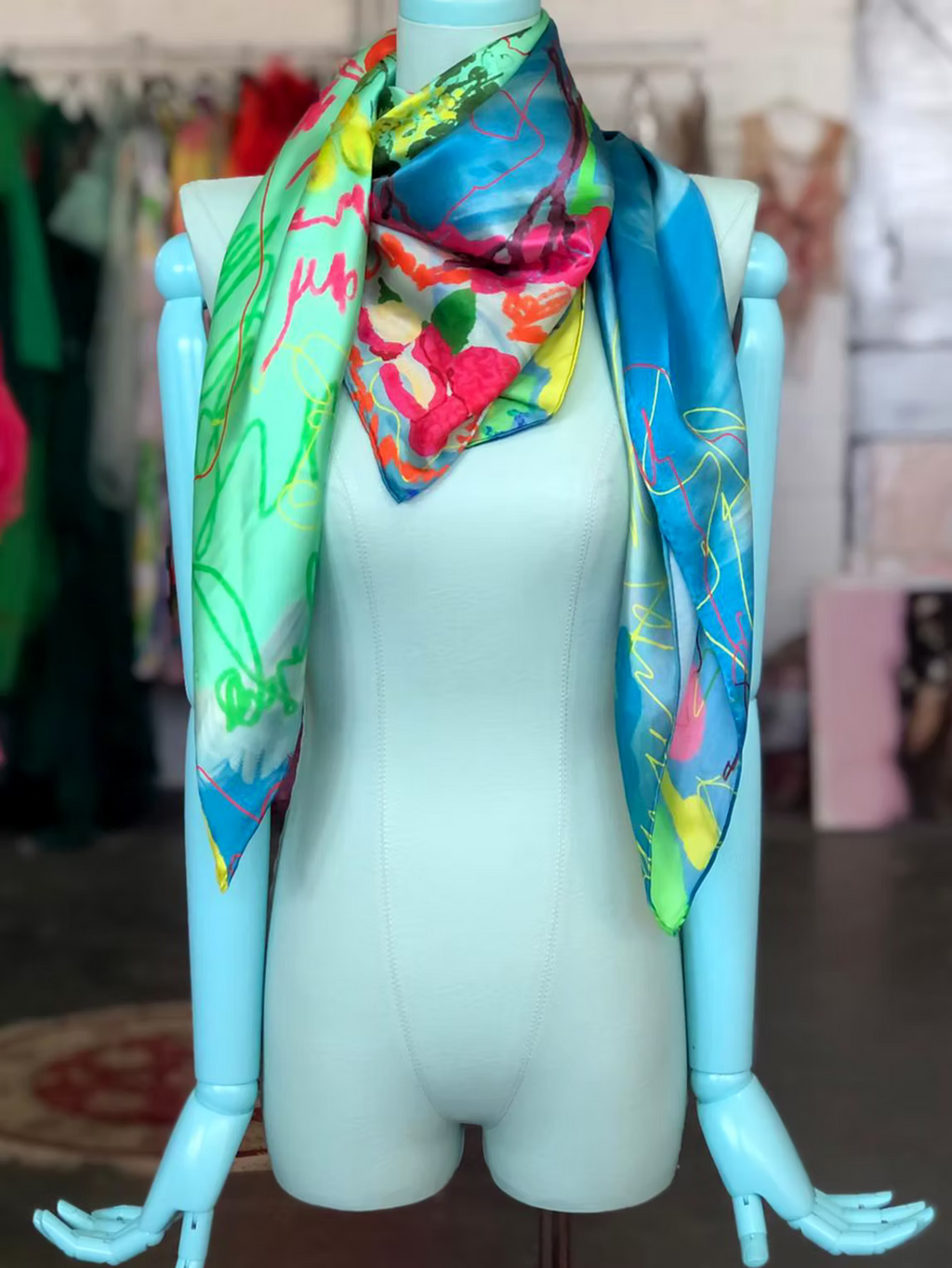 100% Silk Scarf
