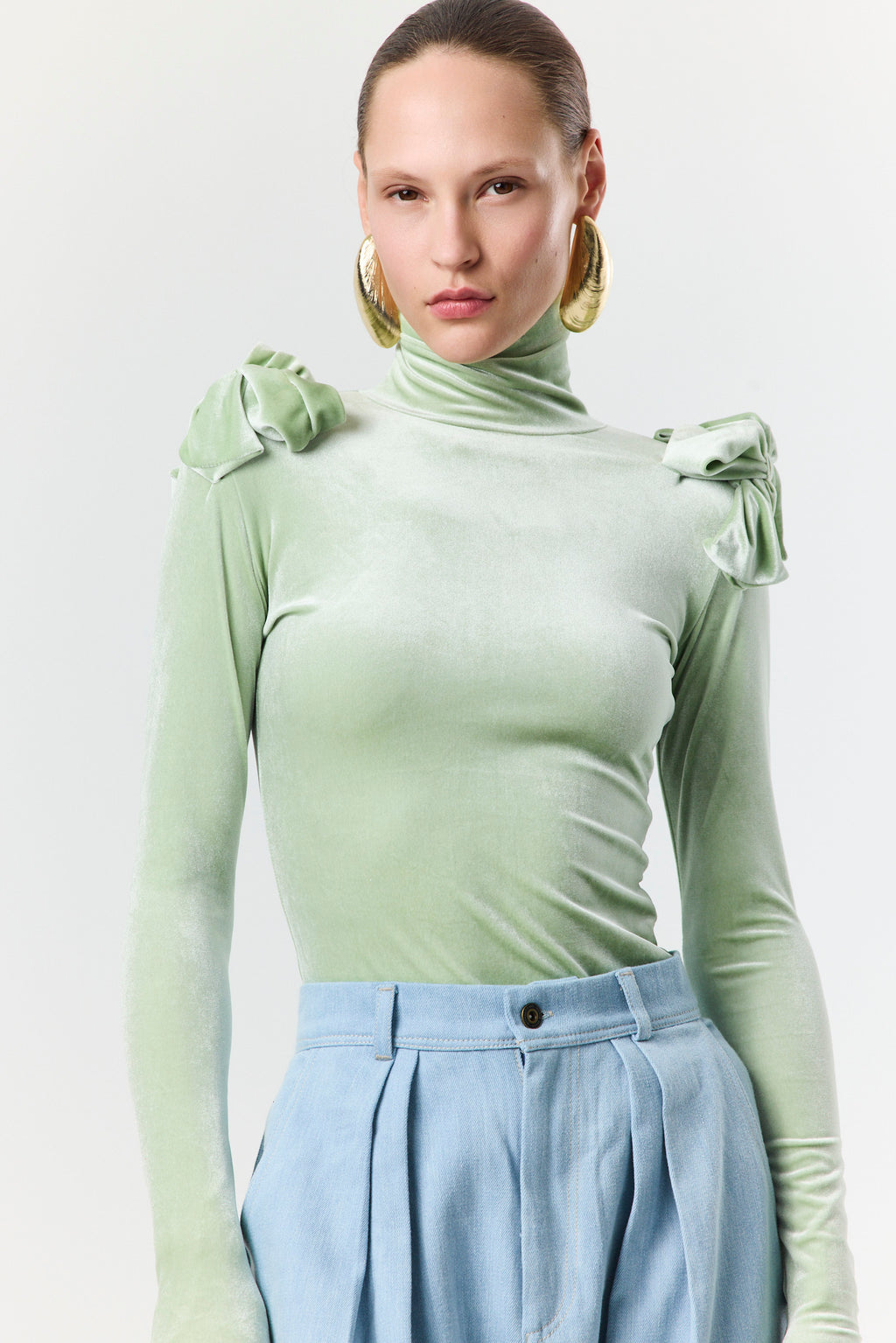 Sweet Bow Velvet Top