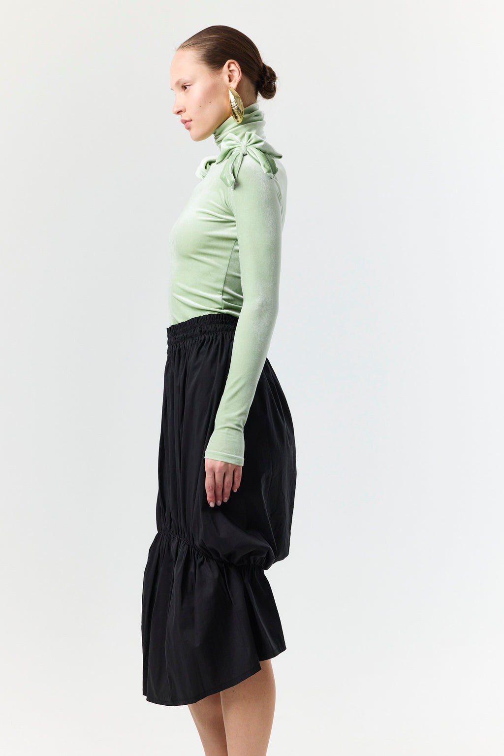 Unexpected Skirt- Black Cotton