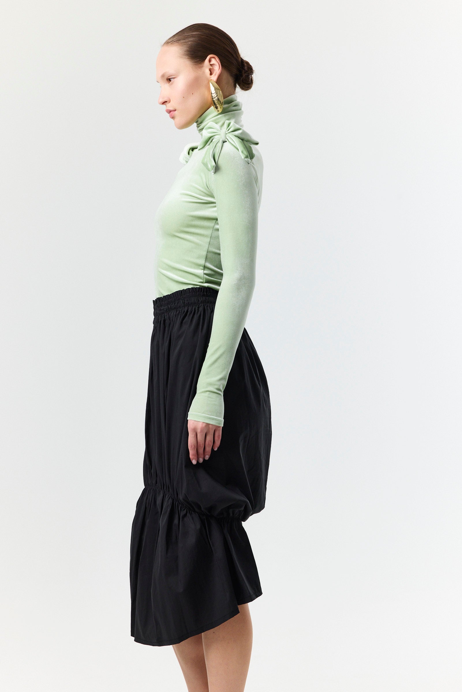 Unexpected Skirt- Black Cotton