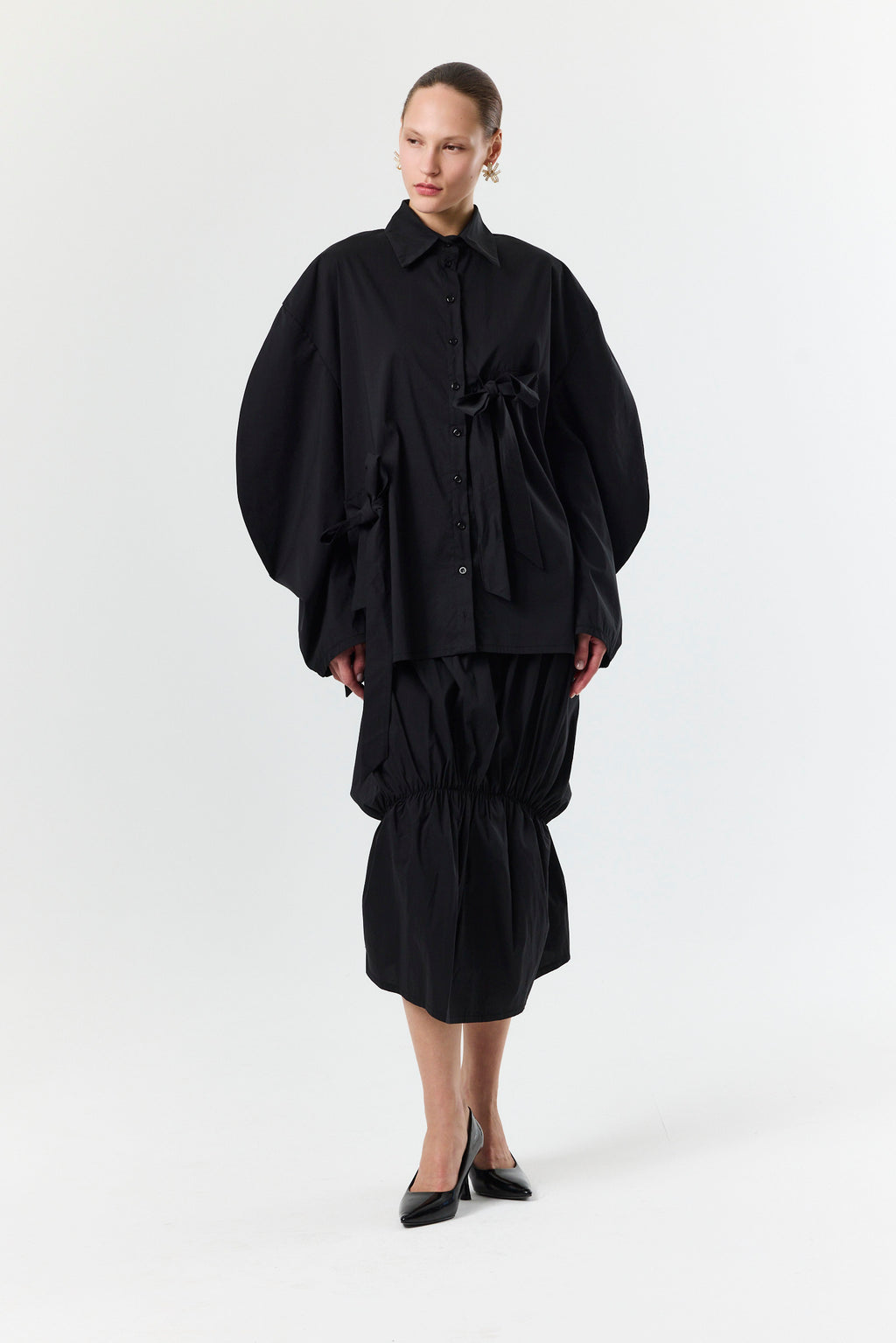 Unexpected Skirt- Black Cotton