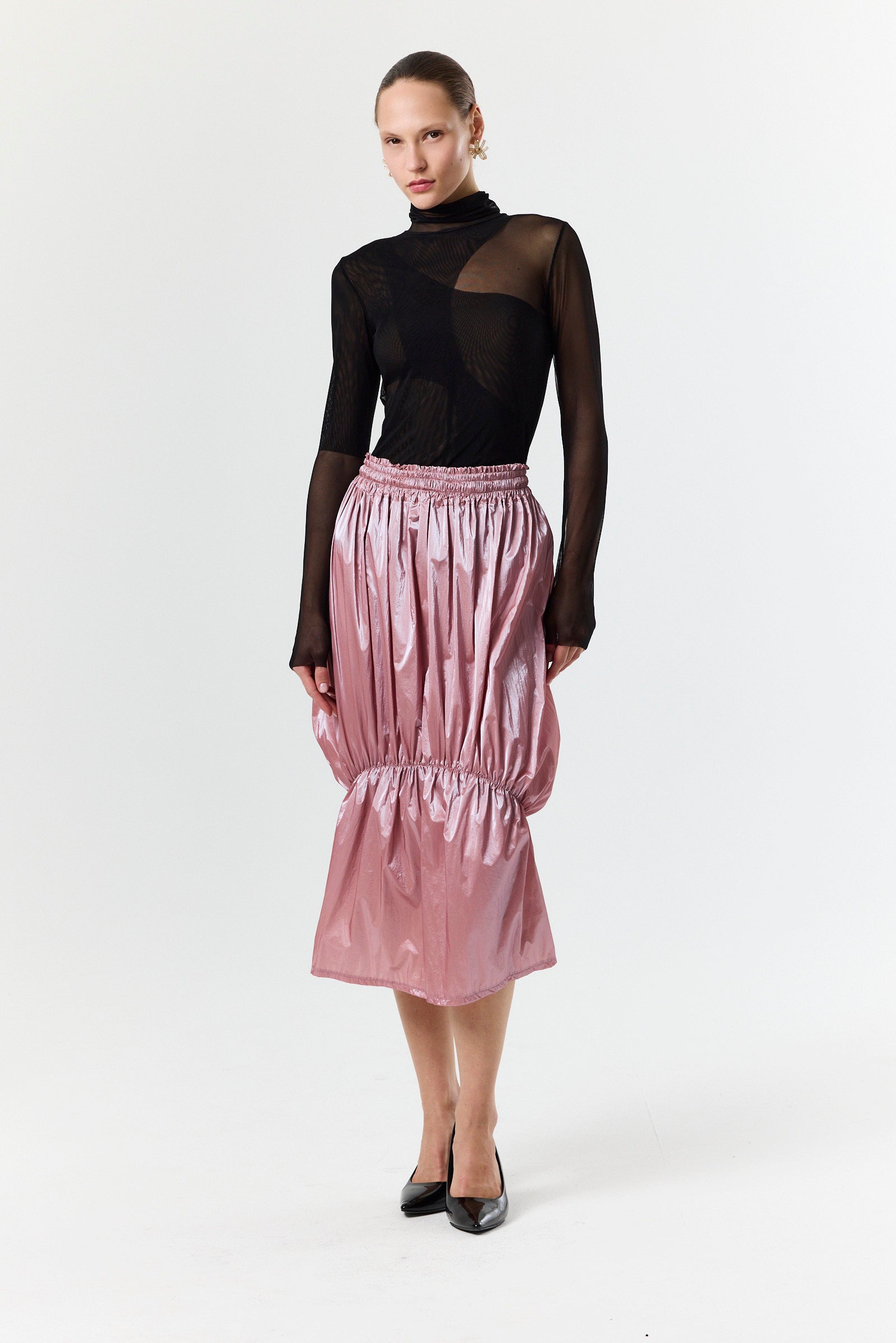 Unexpected Skirt- Light Pink Taffeta