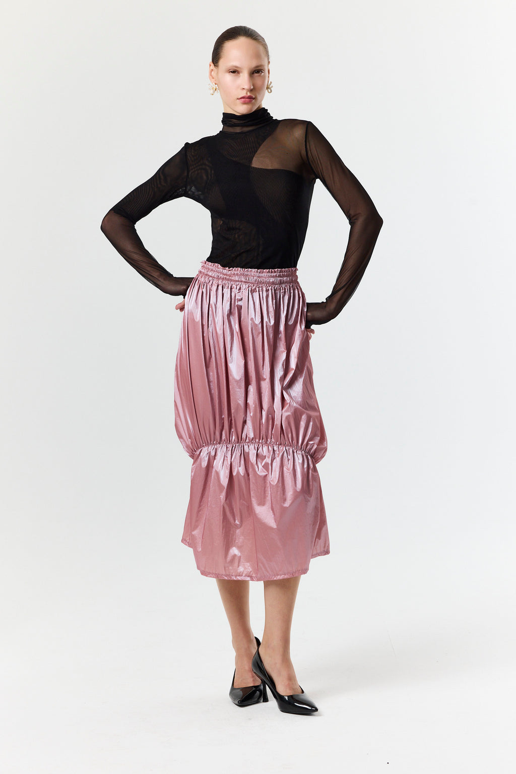 Unexpected Skirt- Light Pink Taffeta
