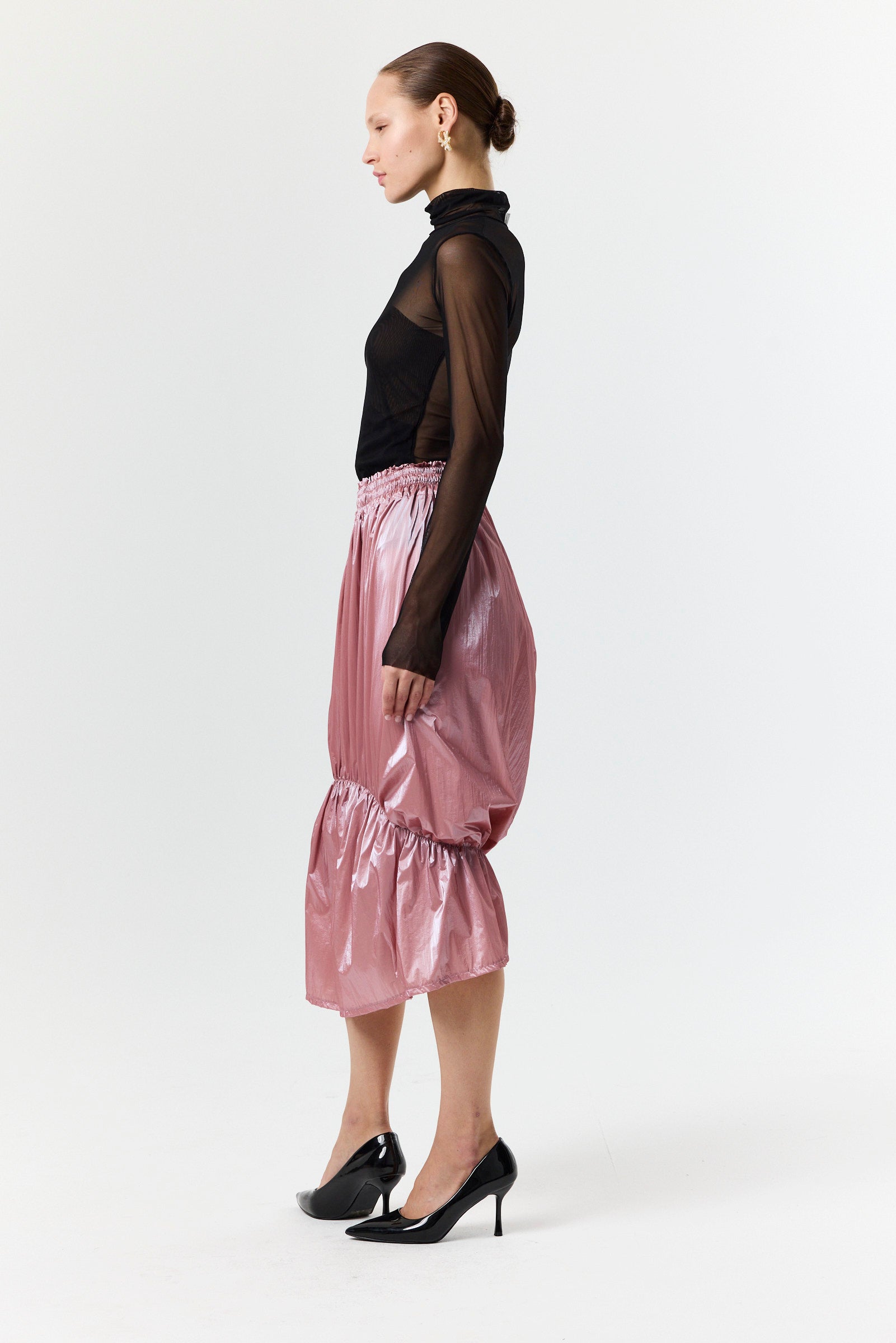 Unexpected Skirt- Light Pink Taffeta