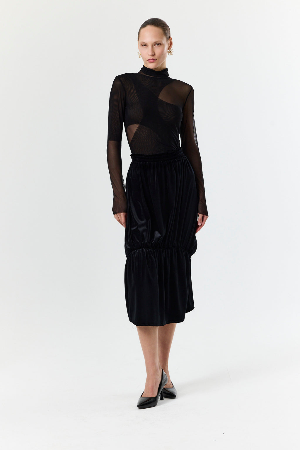 Unexpected Skirt- Black Velvet
