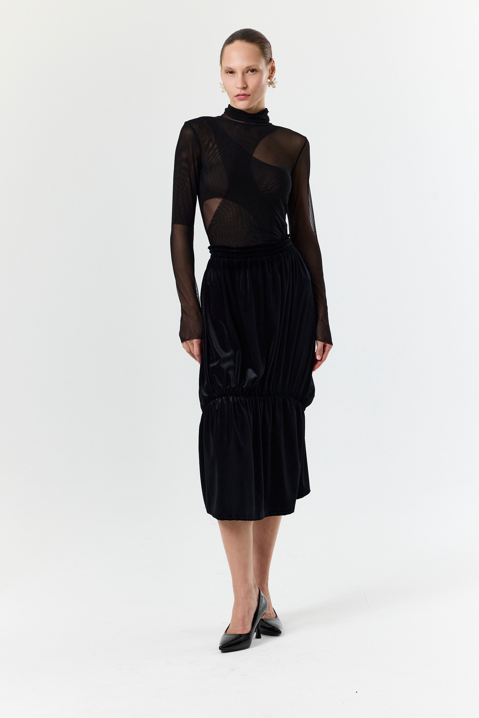 Unexpected Skirt- Black Velvet