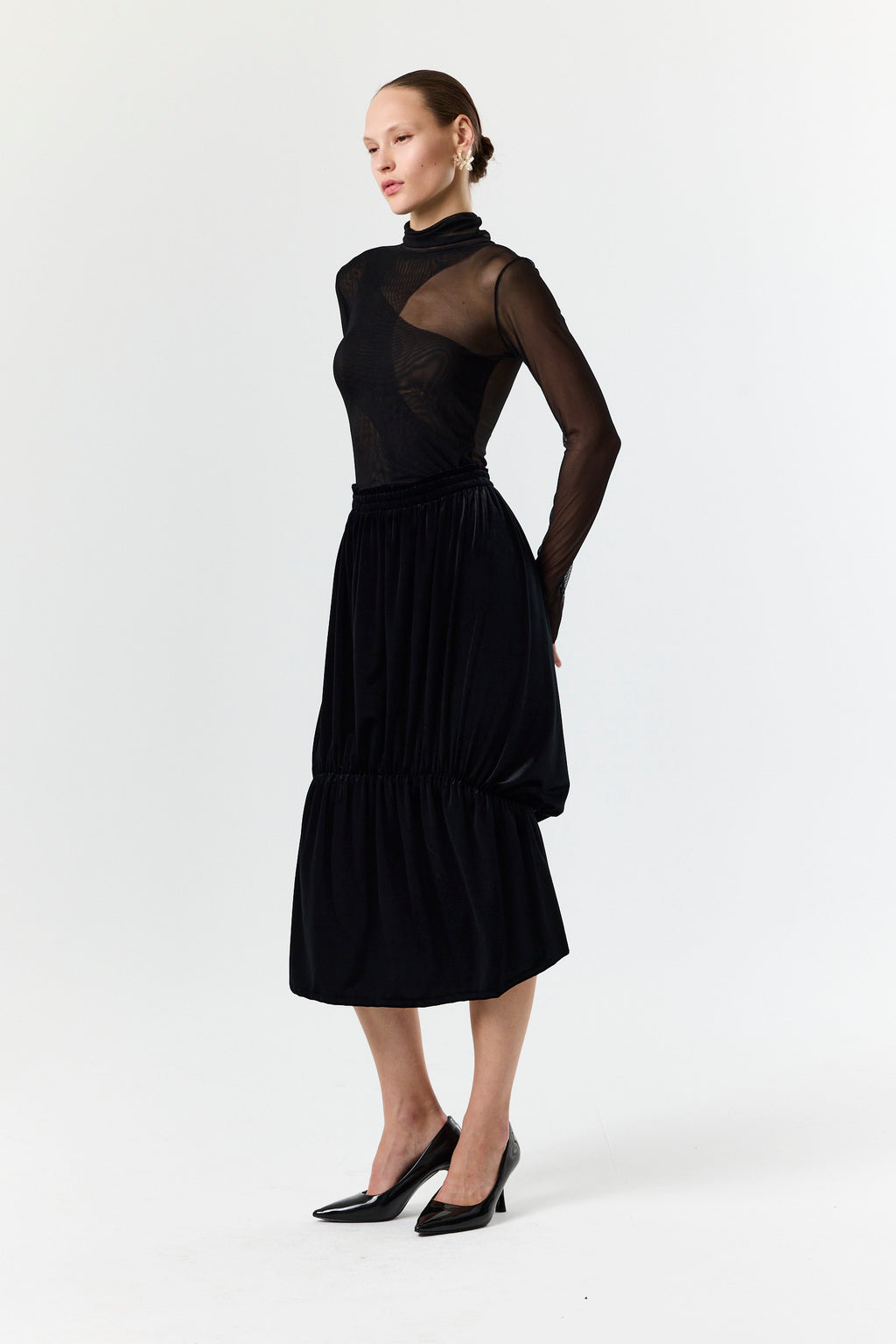 Unexpected Skirt- Black Velvet