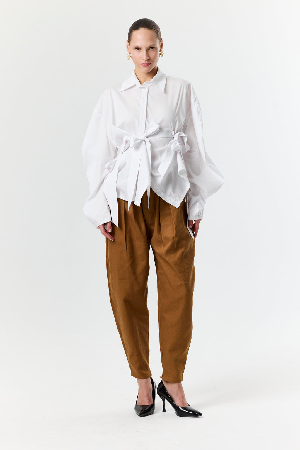 Round Pants- Brown Drill