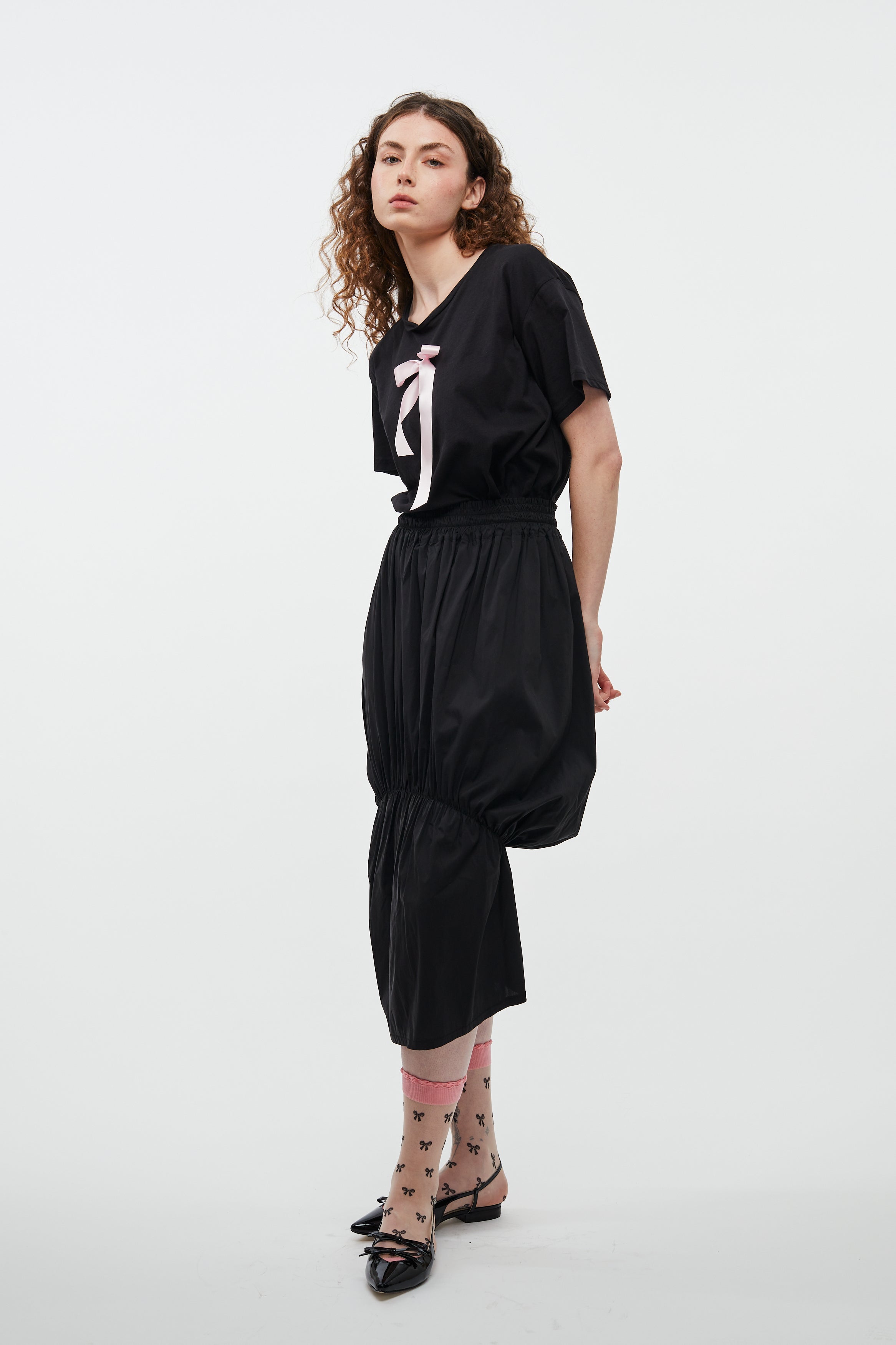 Unexpected Skirt- Black Cotton