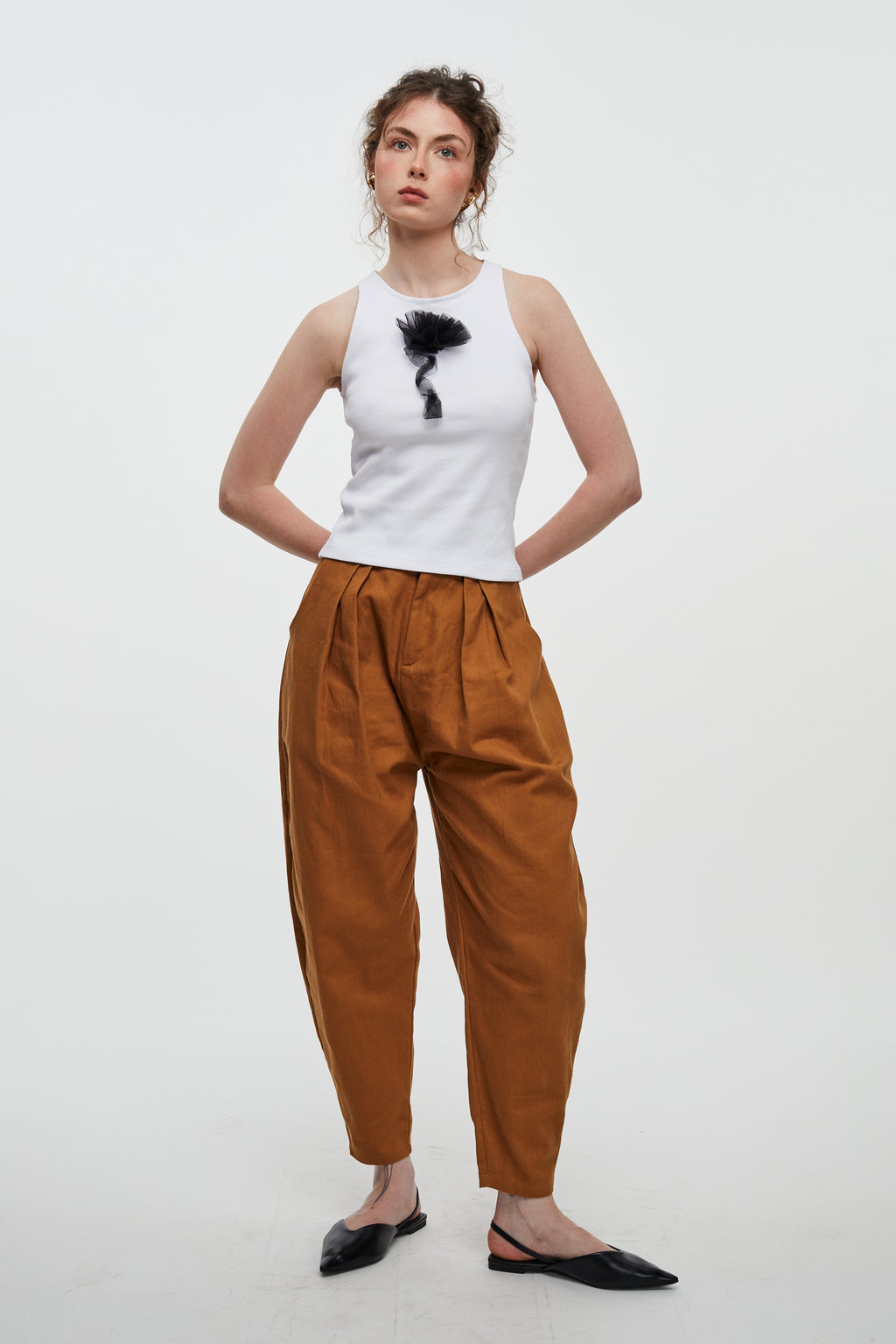 Round Pants- Brown Drill