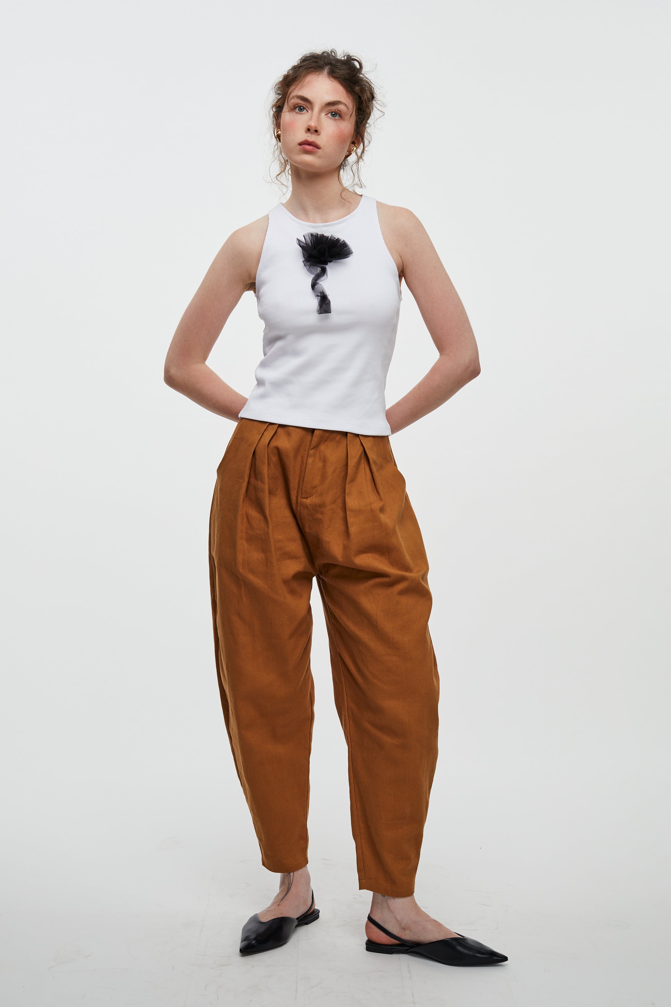 Round Pants- Brown Drill