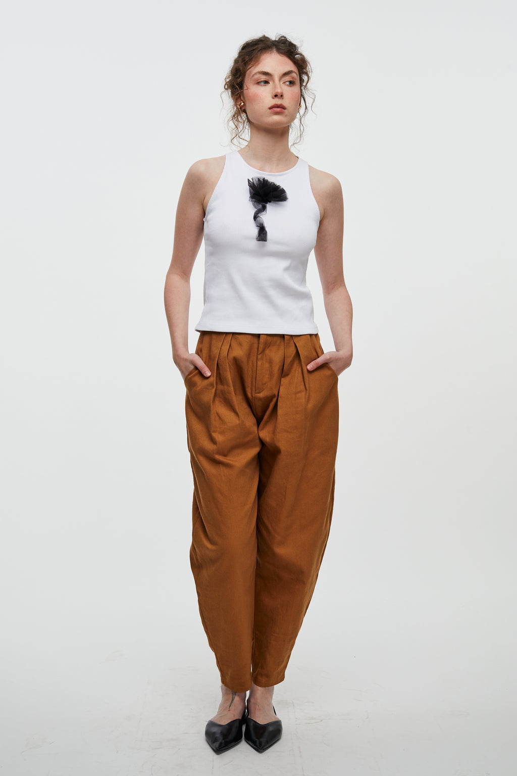 Round Pants- Brown Drill