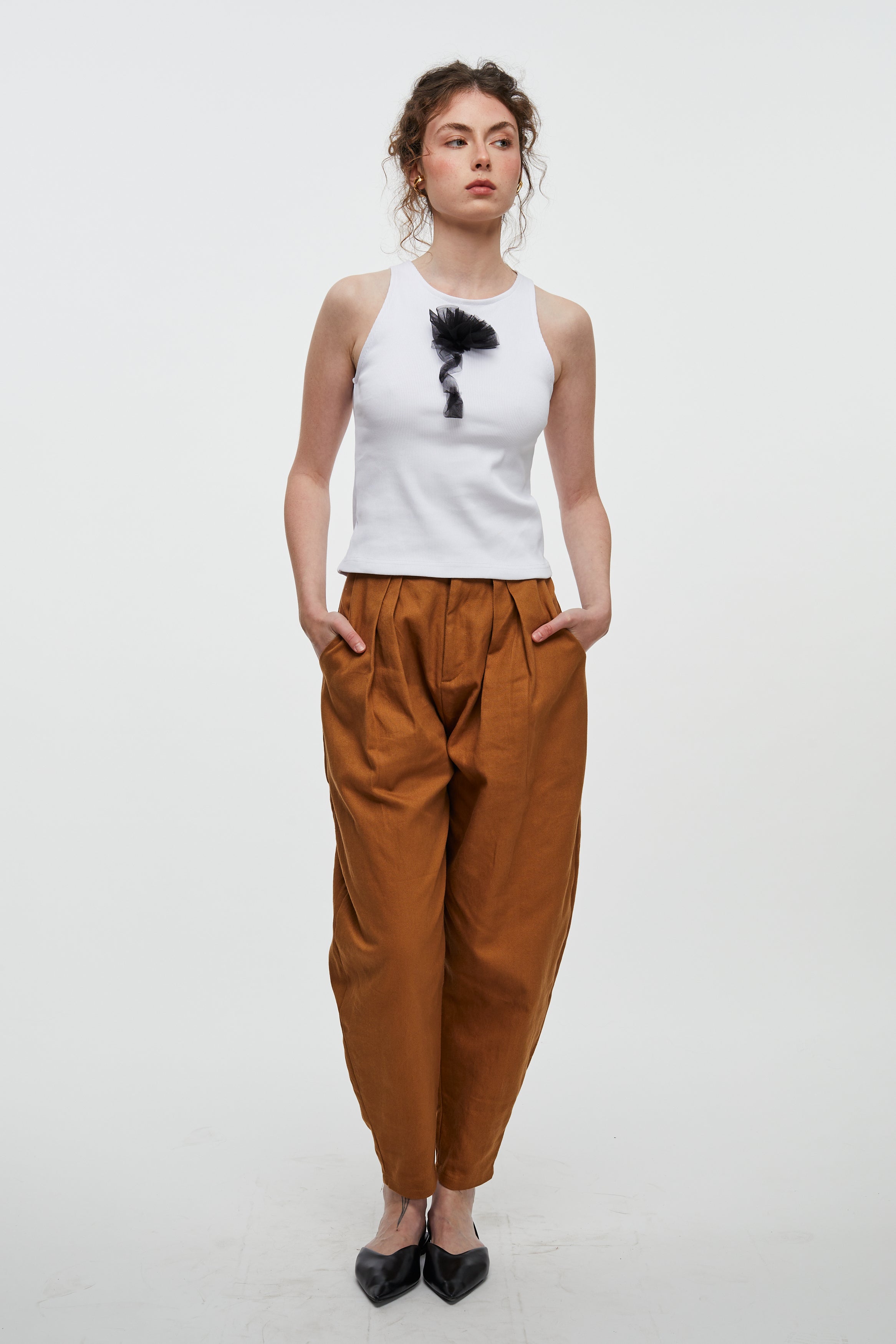 Round Pants- Brown Drill