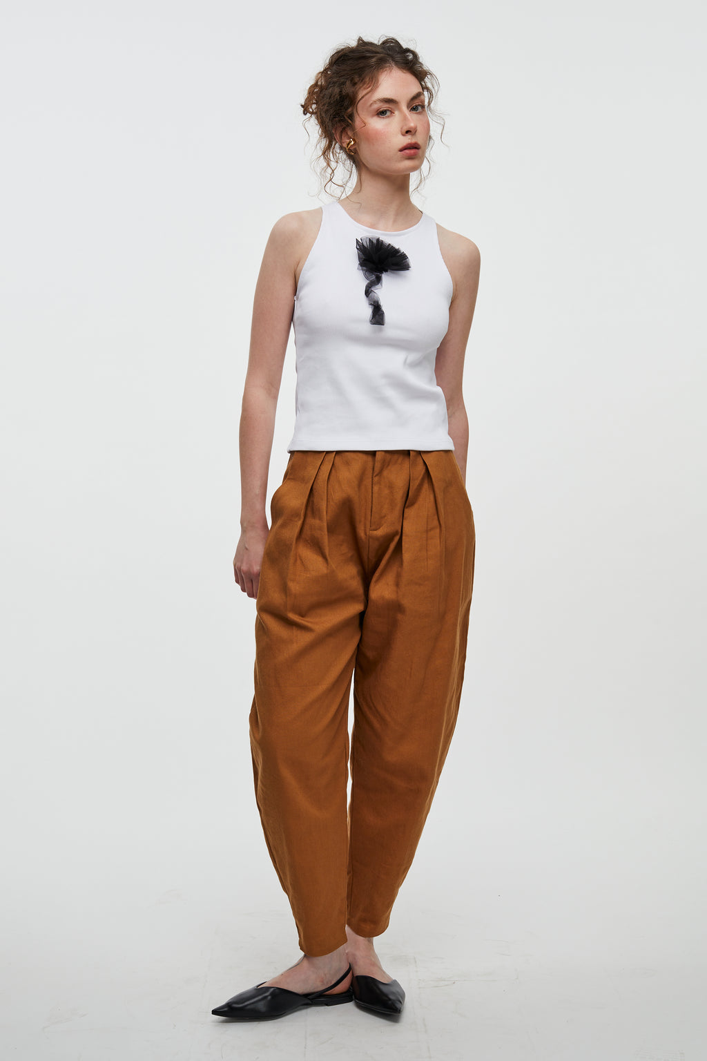 Round Pants- Brown Drill
