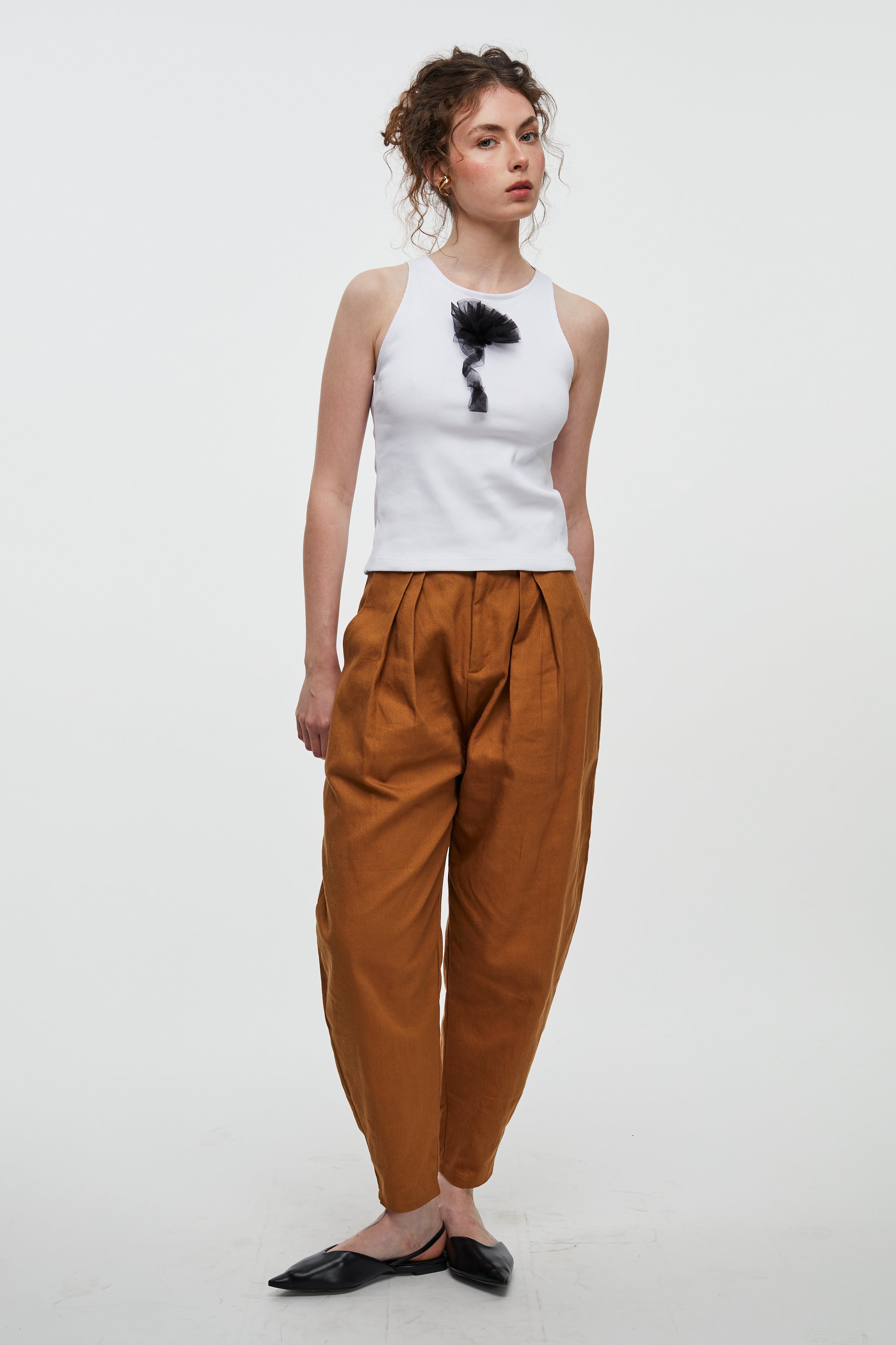 Round Pants- Brown Drill