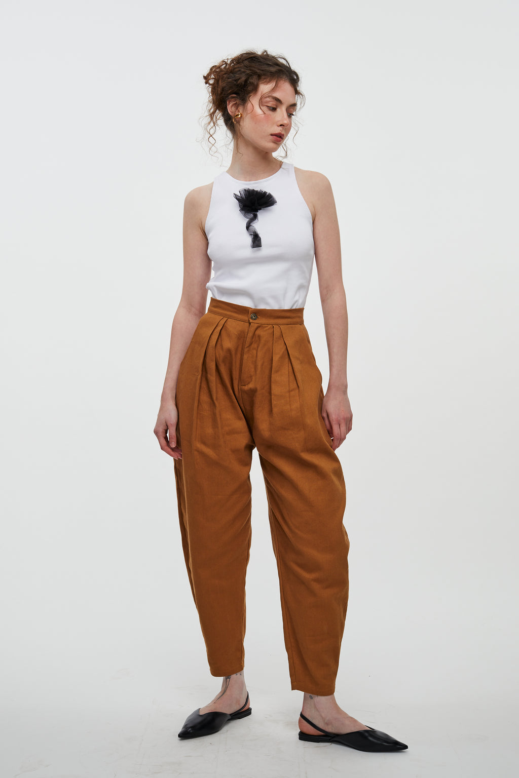 Round Pants- Brown Drill