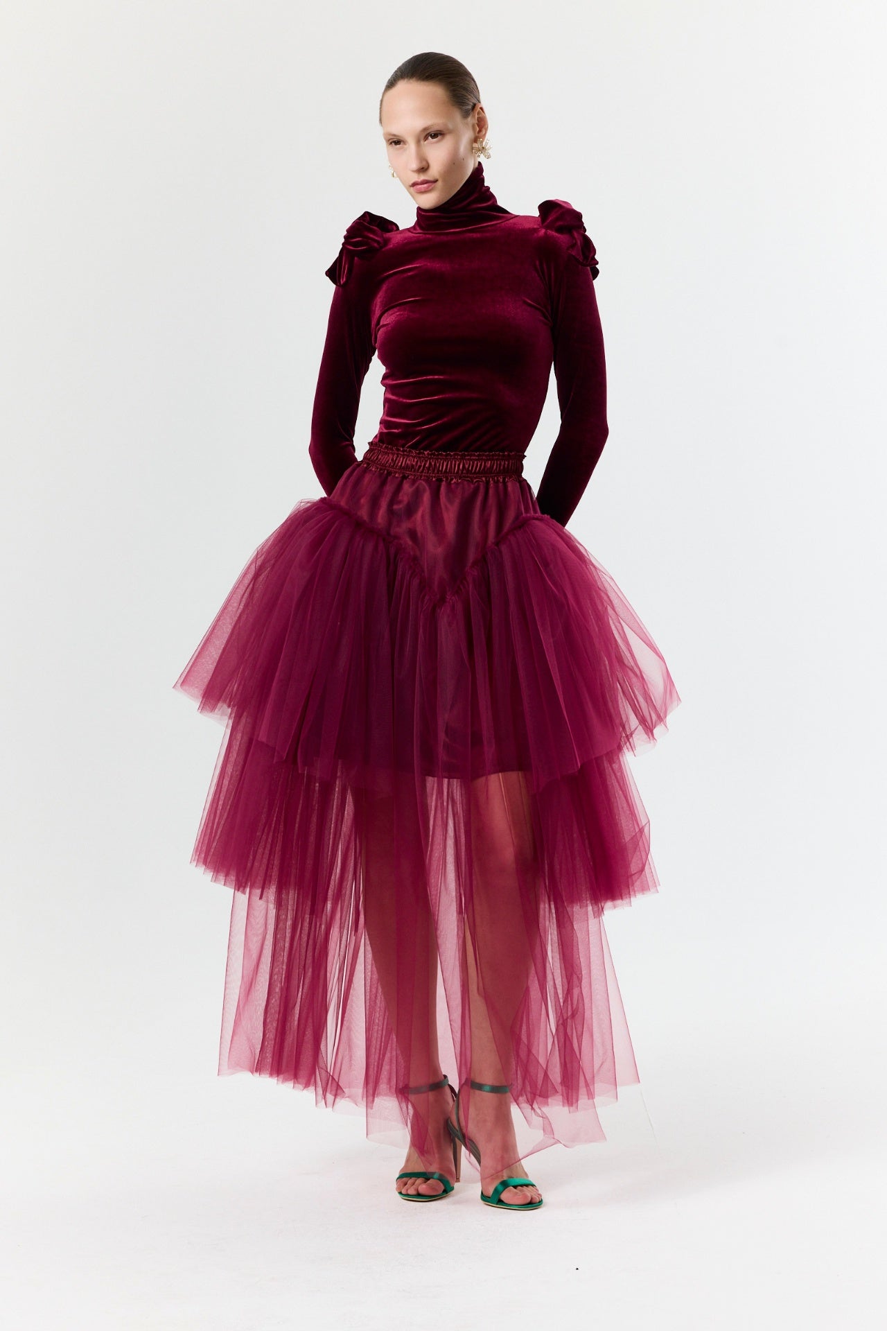 Sweet Bow Velvet Top - Elegant Evening Look